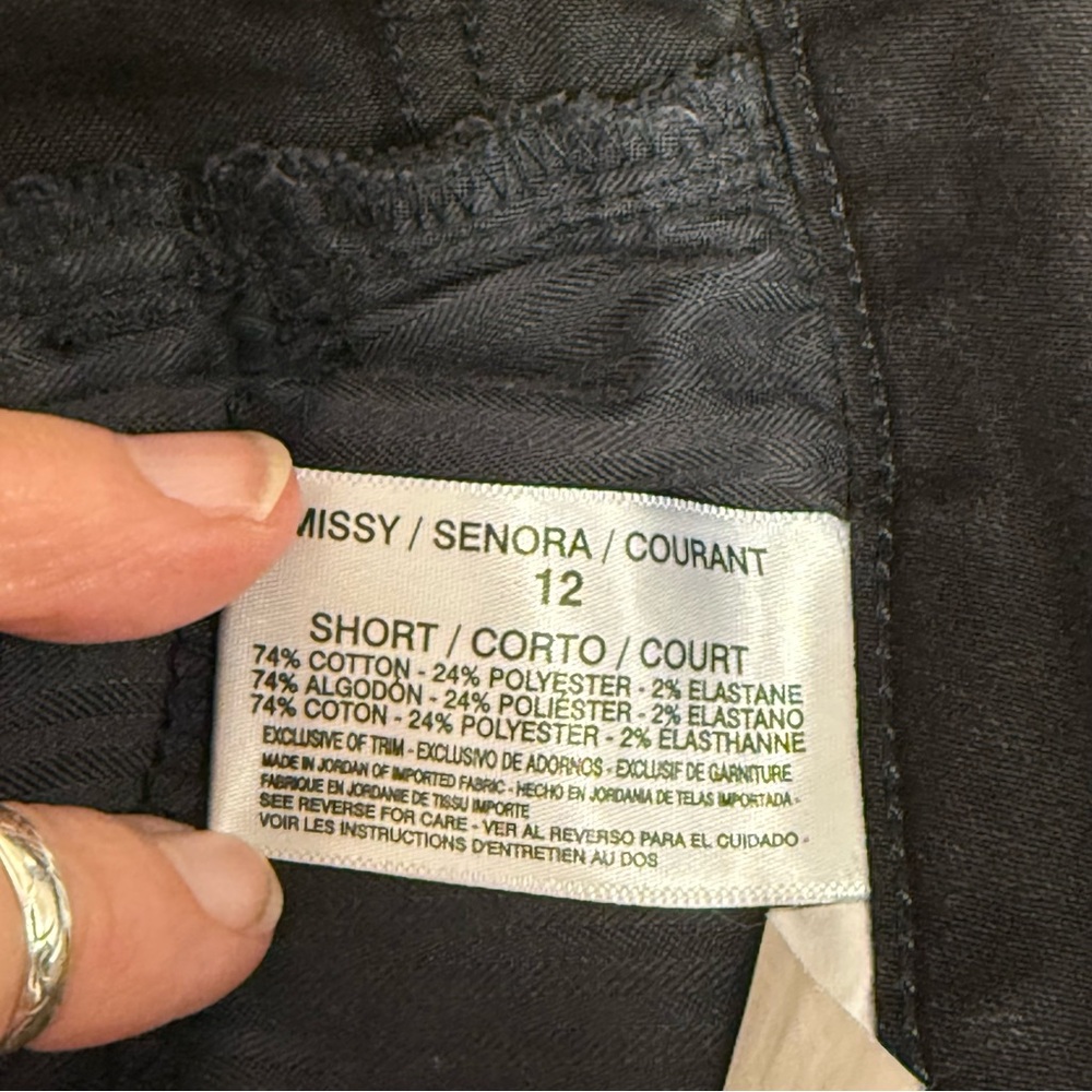 Jones New York Black Slim Fit Stretch Jeans Sz 12 Short Classic Fall Style - Picture 6 of 8